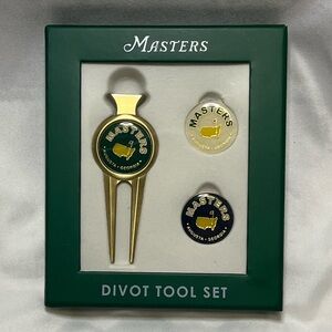 Masters Divot Tool Ball Marker 3 piece set Augusta National Golf